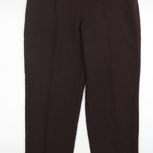 Emma Collection  Womens Brown  Polyester Trousers  Size 18 L30 in Regular
