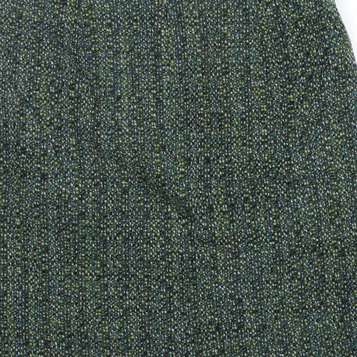 Kaliko Womens Green  Wool A-Line Skirt Size 10