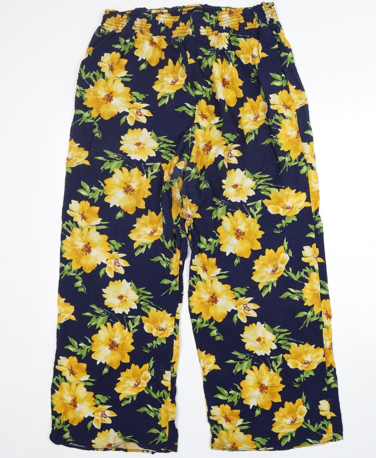 FOREVER 21 Womens Multicoloured Floral Viscose Harem Trousers Size 20 L29 in Regular