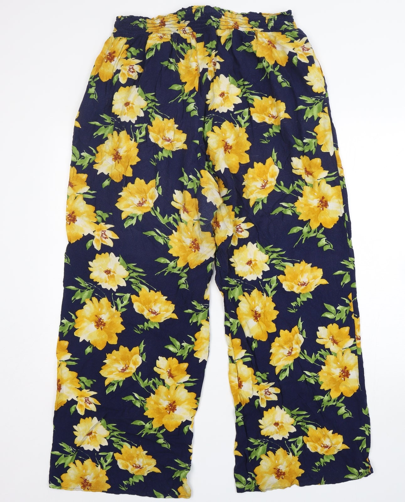 FOREVER 21 Womens Multicoloured Floral Viscose Harem Trousers Size 20 L29 in Regular