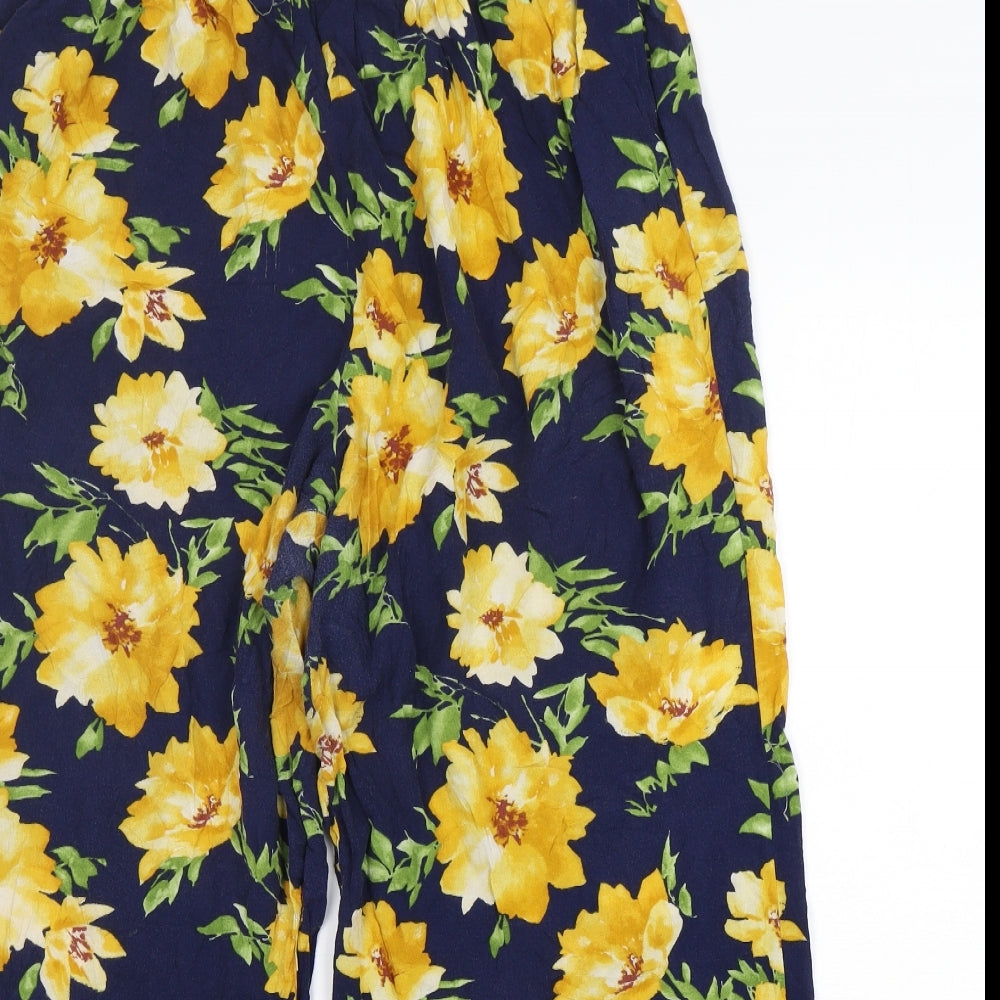 FOREVER 21 Womens Multicoloured Floral Viscose Harem Trousers Size 20 L29 in Regular