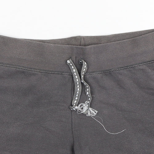 Freespirit Girls Grey  Cotton Sweat Shorts Size 9-10 Years  Regular Drawstring