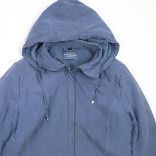 Katherine Hammond Womens Blue   Overcoat Coat Size 14