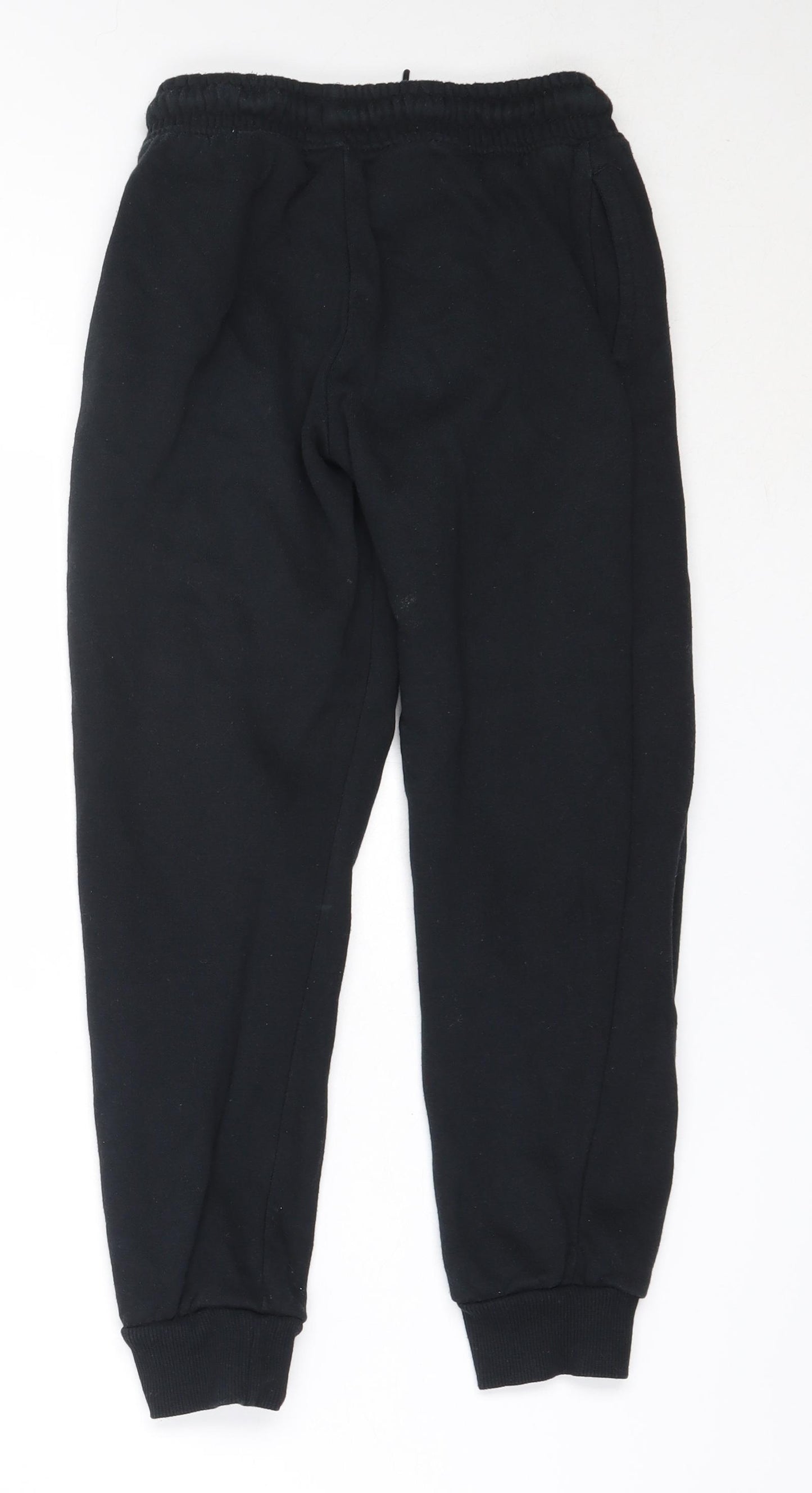 Dunnes Stores Boys Black  Cotton Jogger Trousers Size 10 Years  Regular
