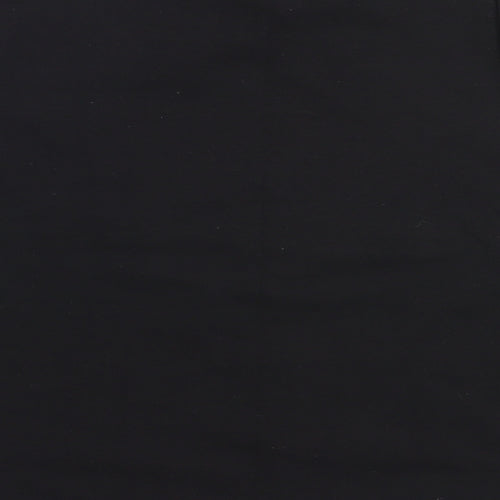 SheIn Girls Black  Cotton Basic T-Shirt Size 11-12 Years Round Neck