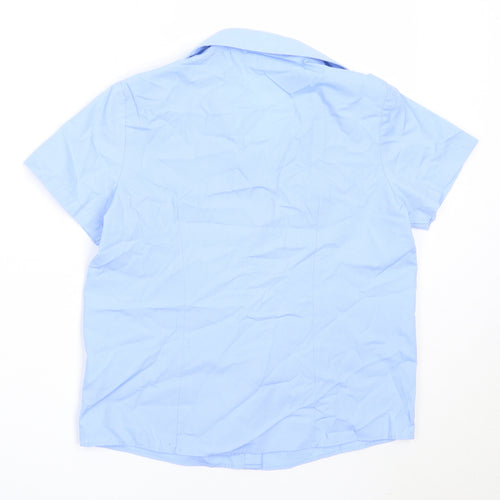 George Girls Blue  Polyester Basic Button-Up Size 8-9 Years Collared  - school