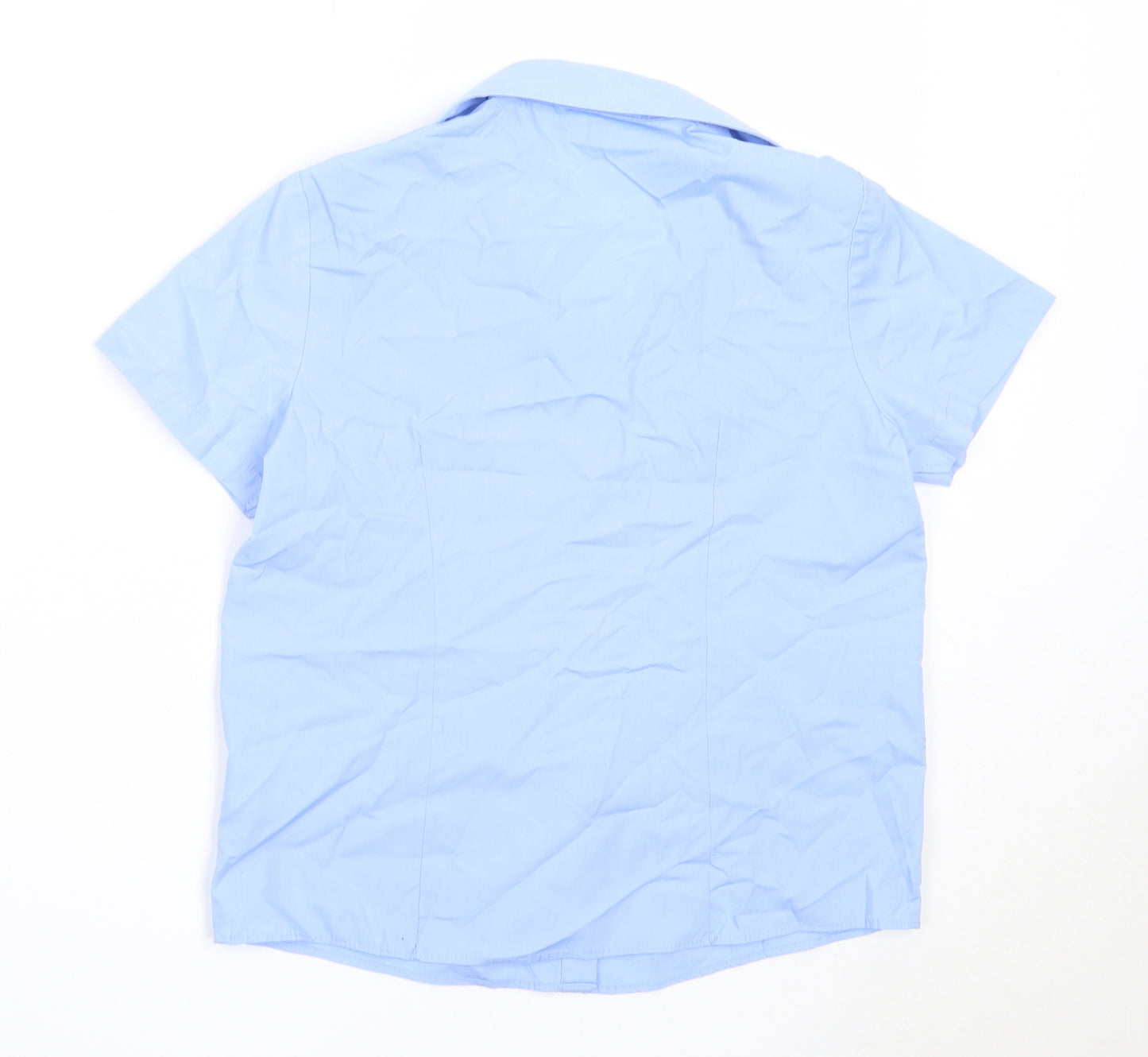George Girls Blue  Polyester Basic Button-Up Size 8-9 Years Collared  - school