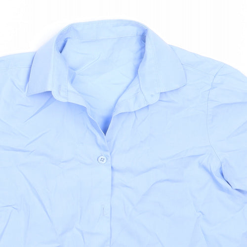 George Girls Blue  Polyester Basic Button-Up Size 8-9 Years Collared  - school