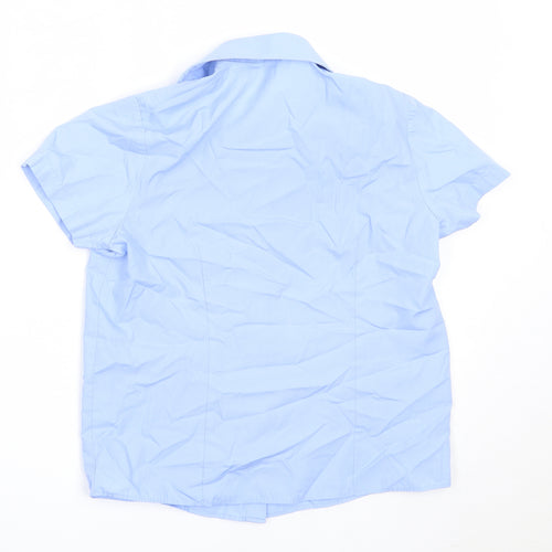George Boys Blue  Polyester Basic Button-Up Size 8-9 Years Collared  - school