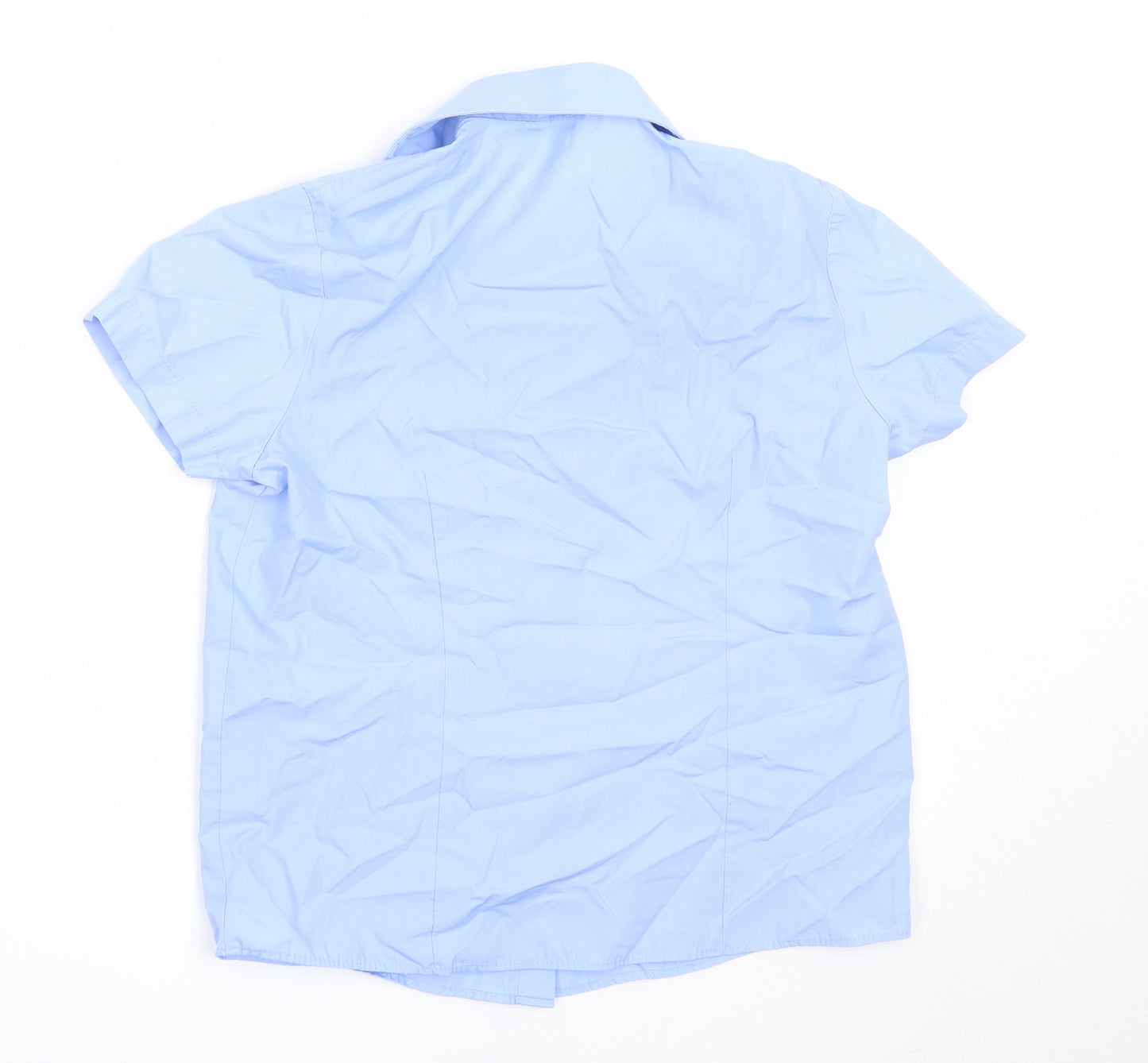 George Boys Blue  Polyester Basic Button-Up Size 8-9 Years Collared  - school
