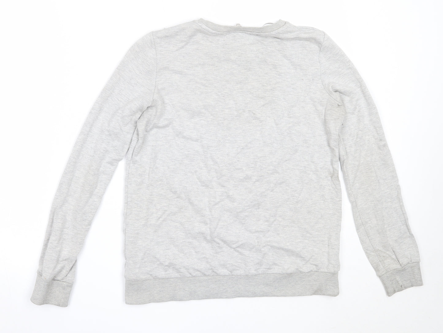 TU Womens Grey  Viscose Pullover Sweatshirt Size 8