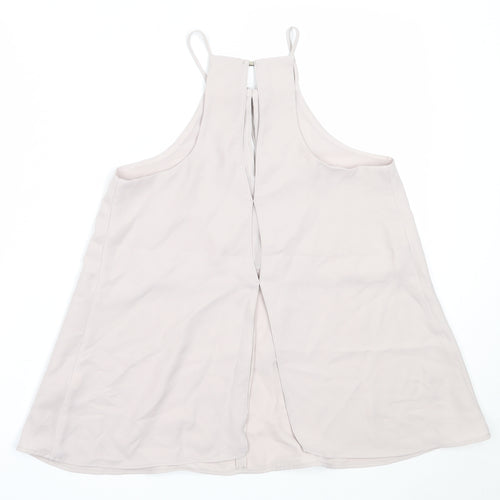 River Island Womens Grey  Polyester Camisole Blouse Size 8 Square Neck