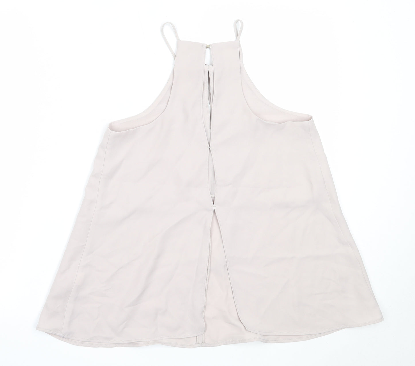 River Island Womens Grey  Polyester Camisole Blouse Size 8 Square Neck