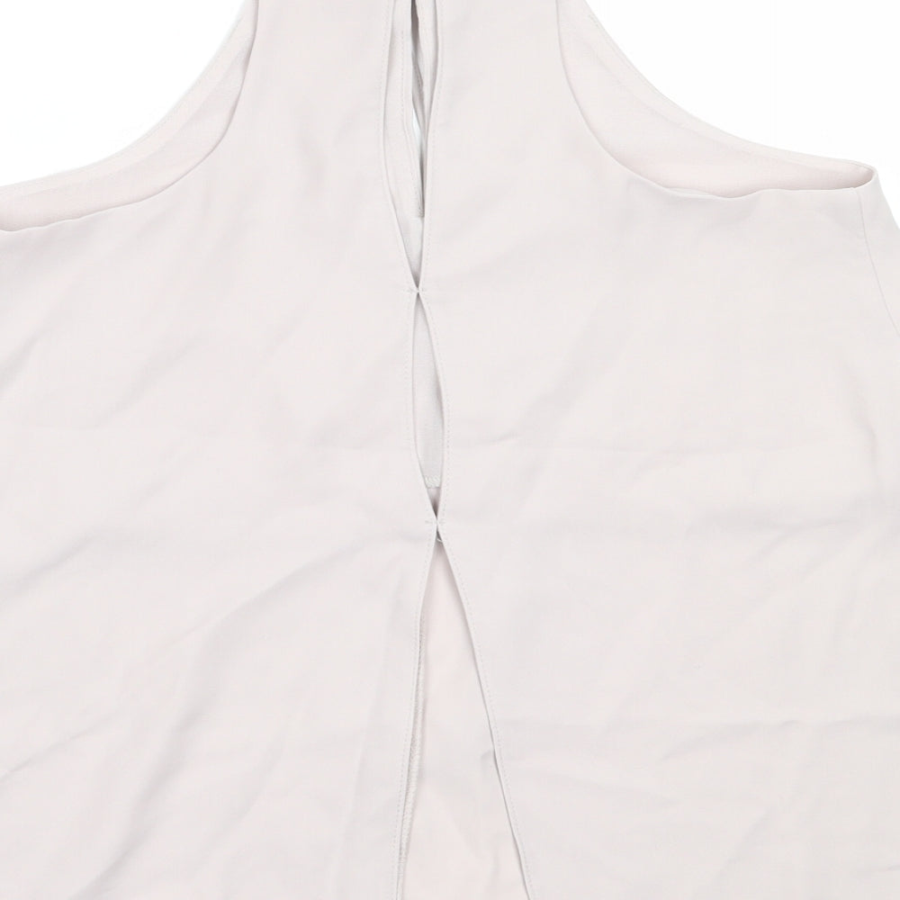 River Island Womens Grey  Polyester Camisole Blouse Size 8 Square Neck