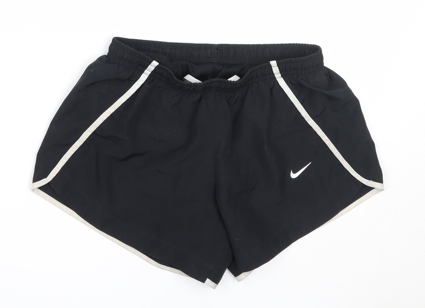 Nike Girls Black  Polyester Hot Pants Shorts Size 9-10 Years  Regular