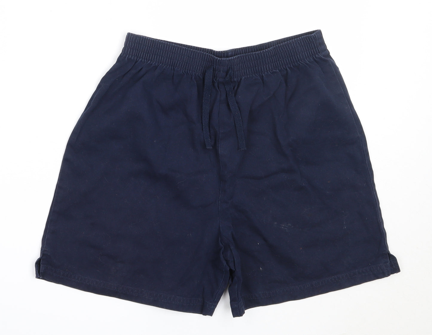 Marks and Spencer Boys Blue  Cotton Bermuda Shorts Size 11-12 Years  Regular