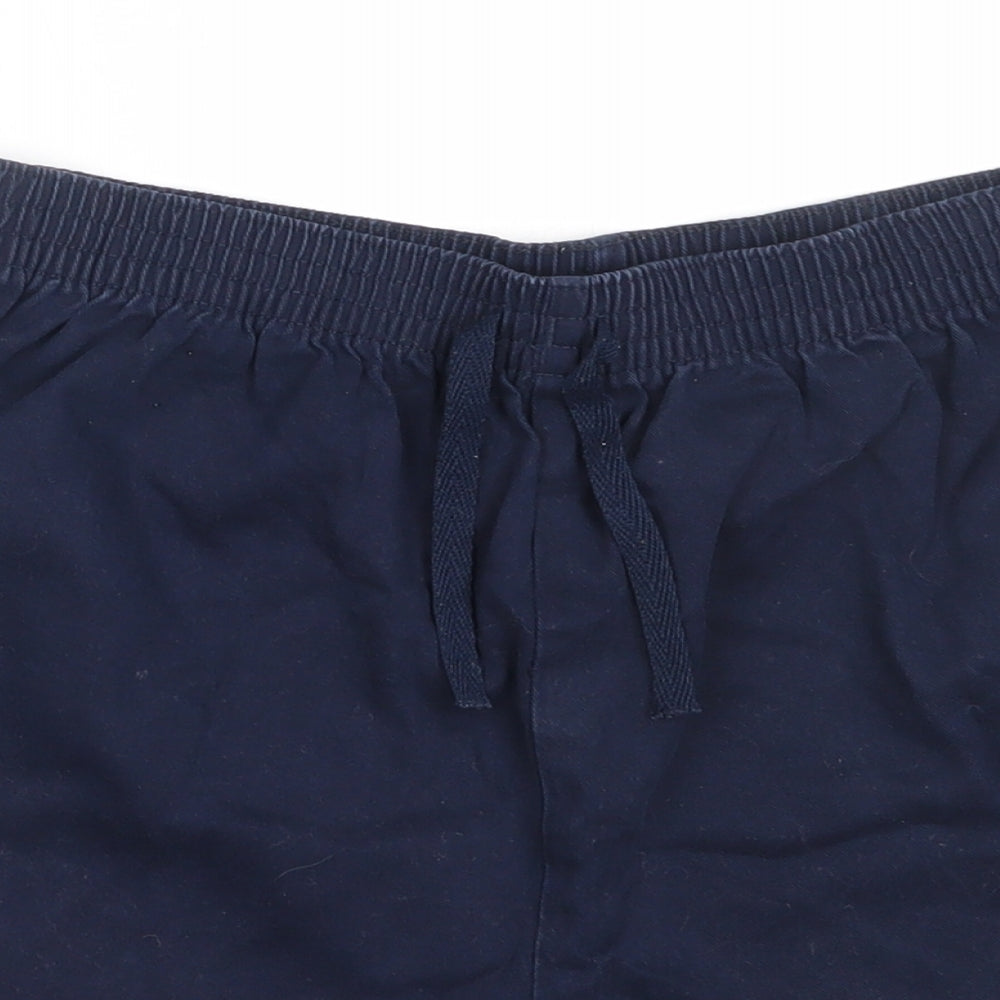 Marks and Spencer Boys Blue  Cotton Bermuda Shorts Size 11-12 Years  Regular