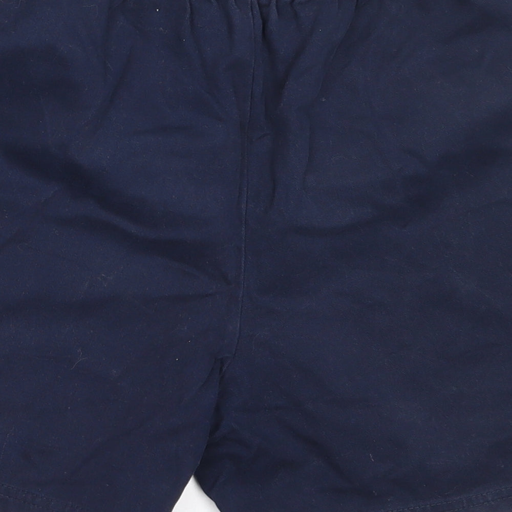 Marks and Spencer Boys Blue  Cotton Bermuda Shorts Size 11-12 Years  Regular