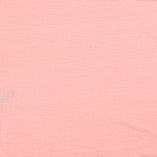 Dunnes Stores Womens Pink  Polyester Basic T-Shirt Size M Crew Neck