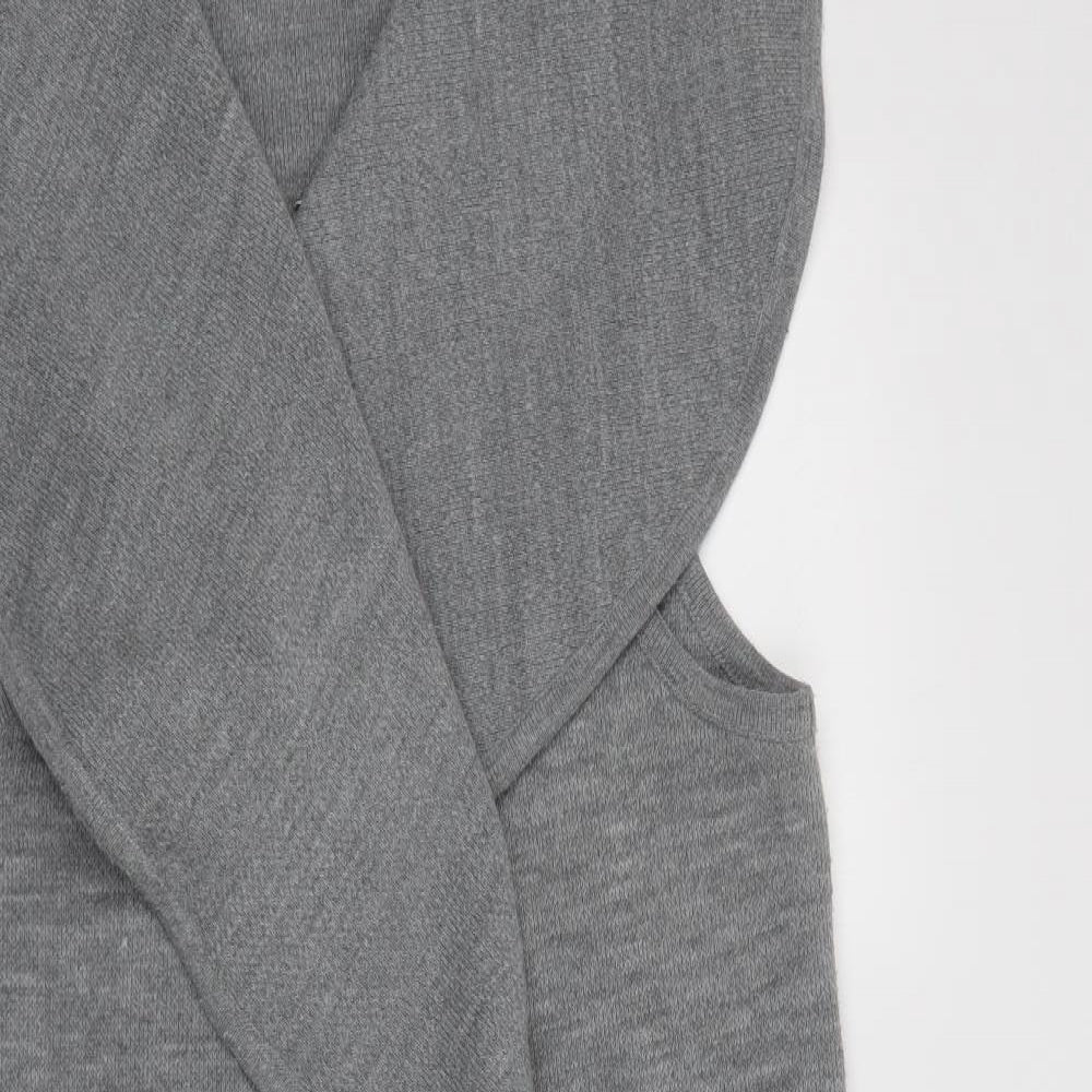 Nina Leonard Womens Grey   Overcoat Waistcoat Size XL