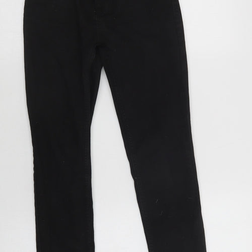 NEXT Girls Black  Cotton Straight Jeans Size 11 Years  Regular Button
