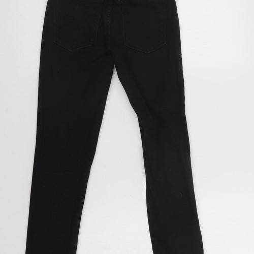 NEXT Girls Black  Cotton Straight Jeans Size 11 Years  Regular Button