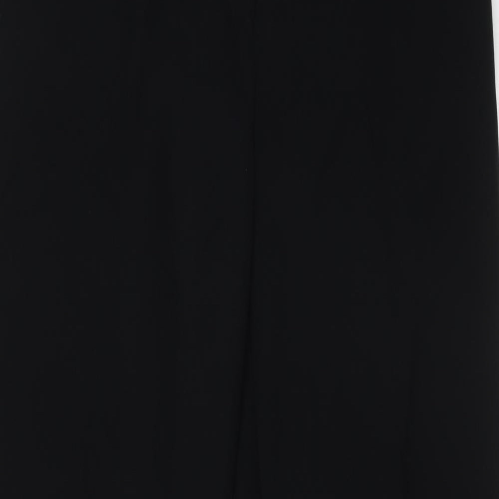 NEXT Womens Black  Polyester Trousers  Size 10 L30 in Regular Hook & Eye