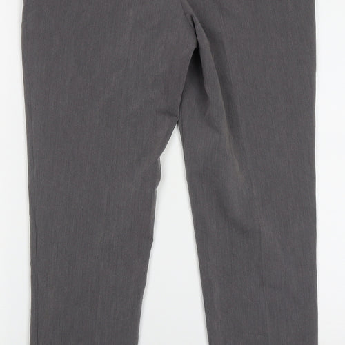 Dorothy Perkins Womens Grey  Polyester Trousers  Size 8 L29 in Regular Hook & Eye