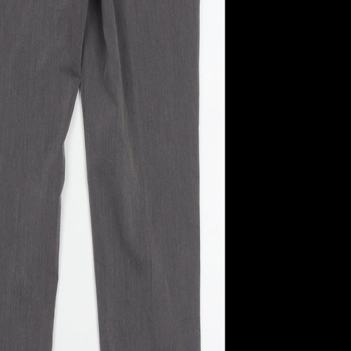 Dorothy Perkins Womens Grey  Polyester Trousers  Size 8 L29 in Regular Hook & Eye