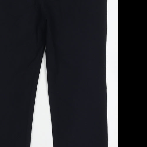bonmarch Womens Blue  Polyester Trousers  Size 12 L25 in Regular Hook & Eye