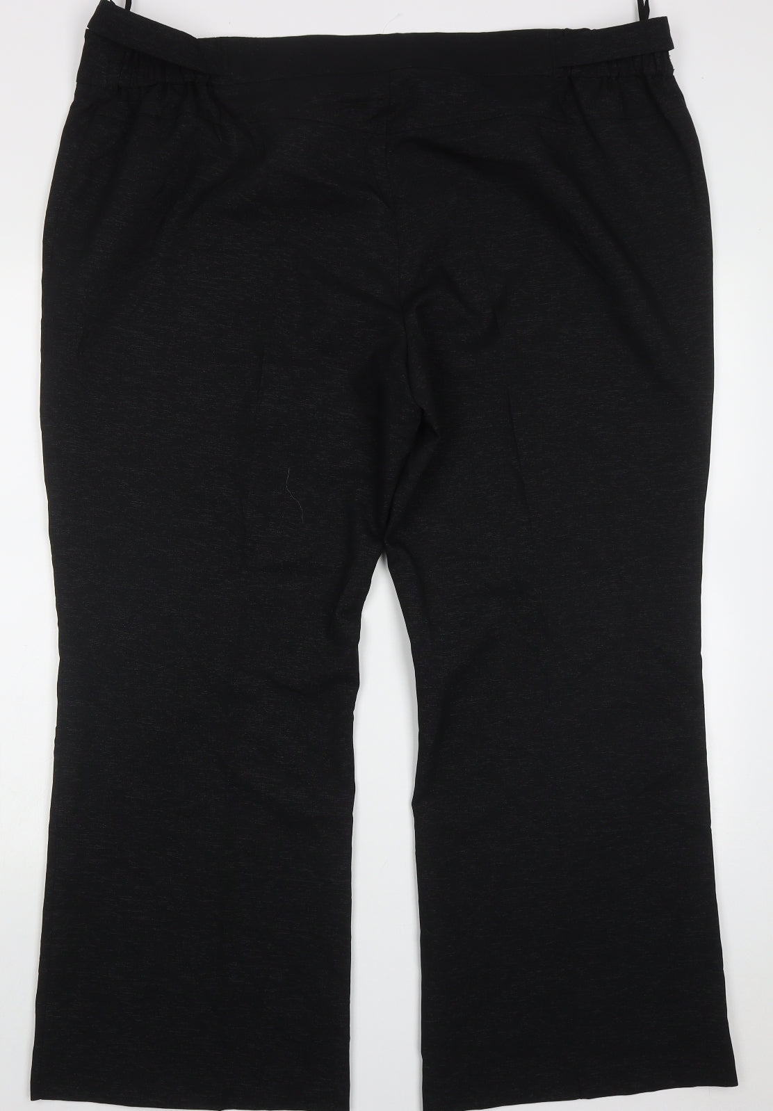 TAILORED FOR YOU Womens Black  Polyester Trousers  Size 24 L29 in Regular Button