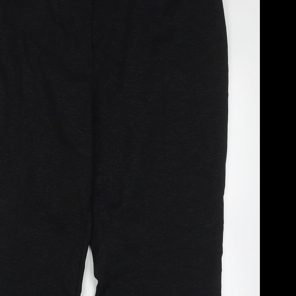 TAILORED FOR YOU Womens Black  Polyester Trousers  Size 24 L29 in Regular Button