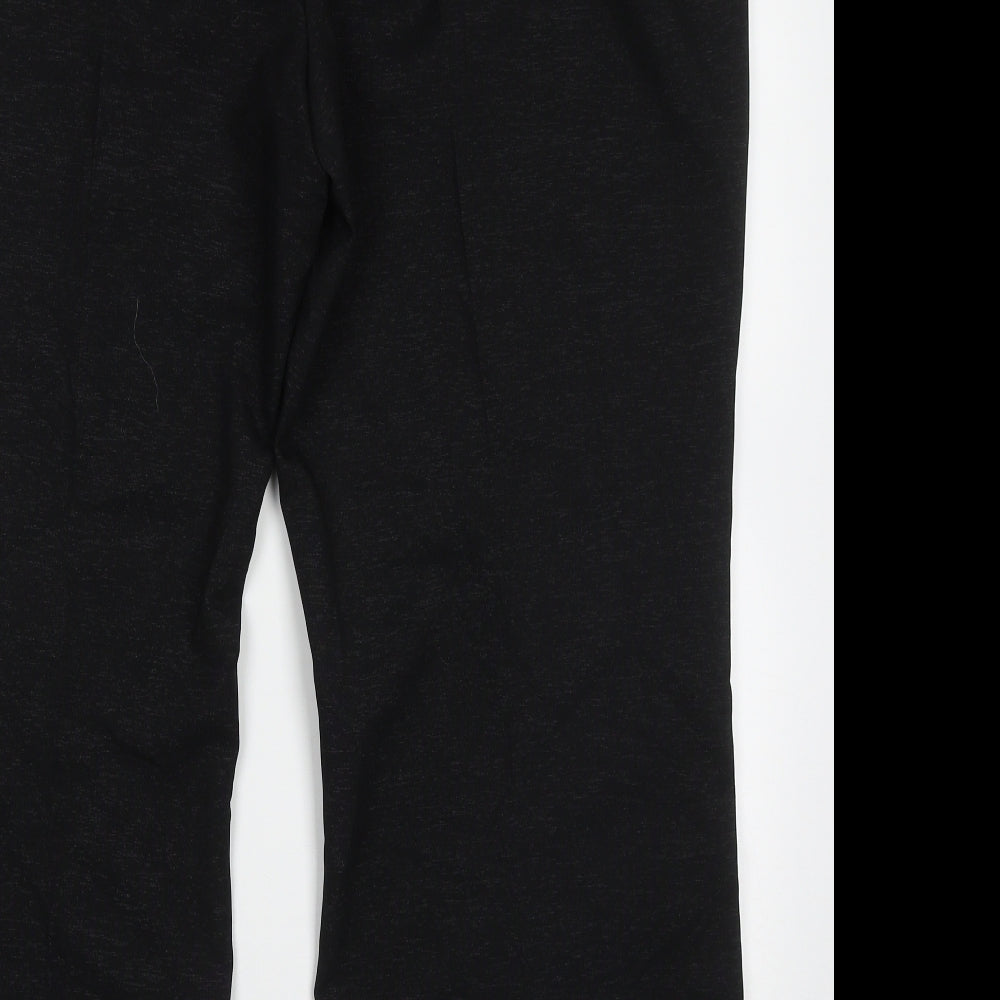 TAILORED FOR YOU Womens Black  Polyester Trousers  Size 24 L29 in Regular Button