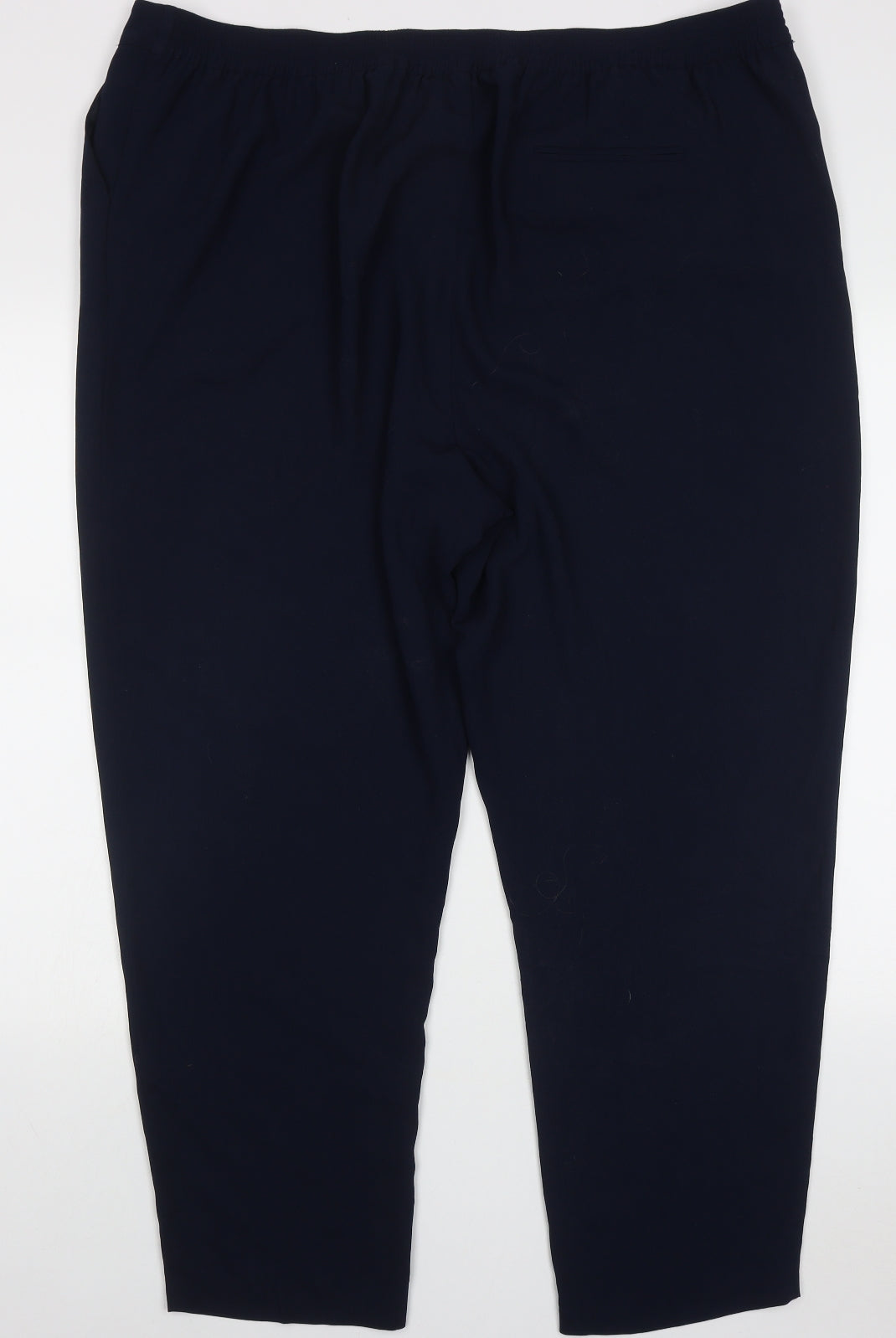 Preworn Womens Blue  Polyester Trousers  Size 24 L28 in Regular