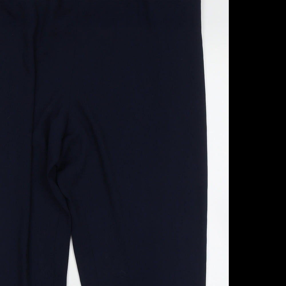 Preworn Womens Blue  Polyester Trousers  Size 24 L28 in Regular