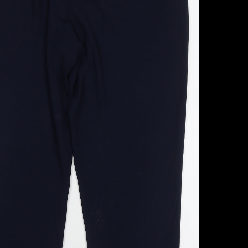 Preworn Womens Blue  Polyester Trousers  Size 24 L28 in Regular