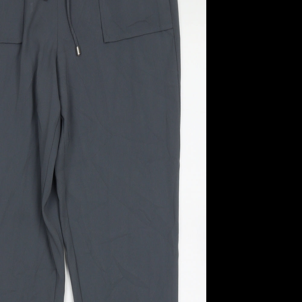 Phase Eight Womens Green  Polyester Trousers  Size 12 L30 in Regular Tie