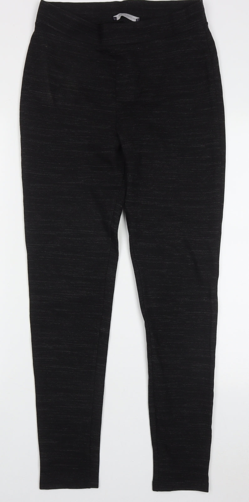 Marks and Spencer Womens Black  Viscose Trousers  Size 12 L30 in Regular
