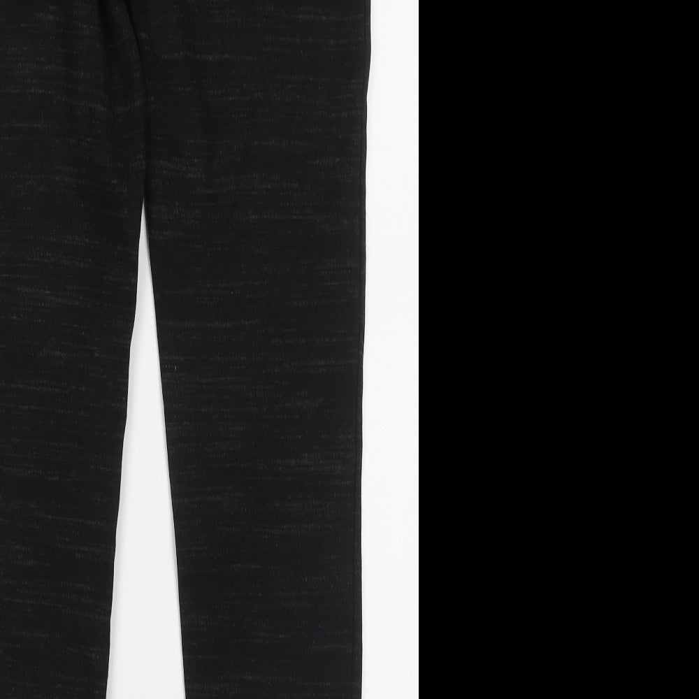Marks and Spencer Womens Black  Viscose Trousers  Size 12 L30 in Regular