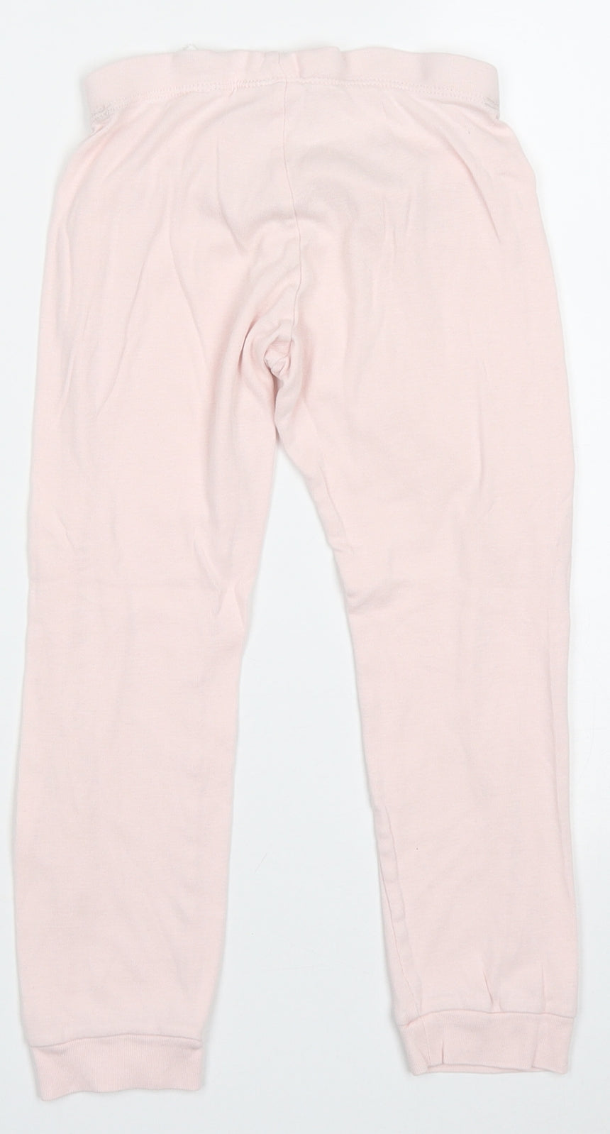 H&M Girls Pink  Cotton Capri Trousers Size 4-5 Years  Regular Pullover