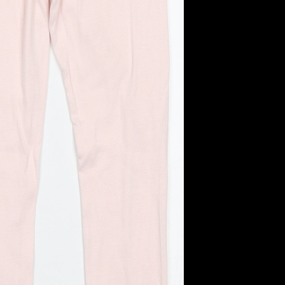 H&M Girls Pink  Cotton Capri Trousers Size 4-5 Years  Regular Pullover