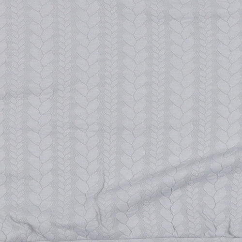 George Womens Grey Crew Neck Geometric Polyester Pullover Jumper Size 18