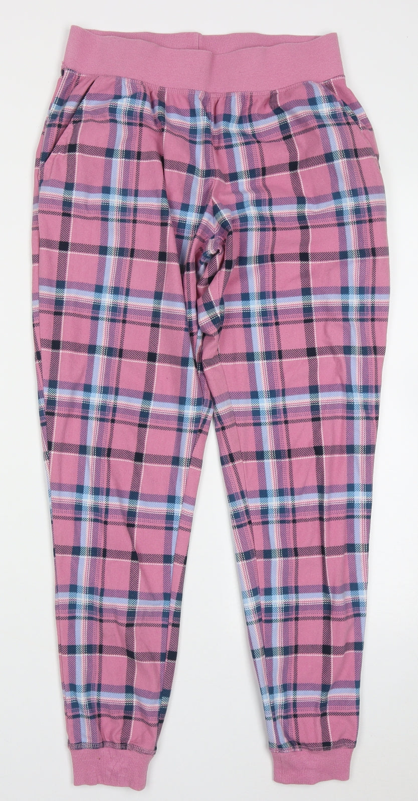 NEXT Womens Pink Check Polyester Cami Pyjama Pants Size S