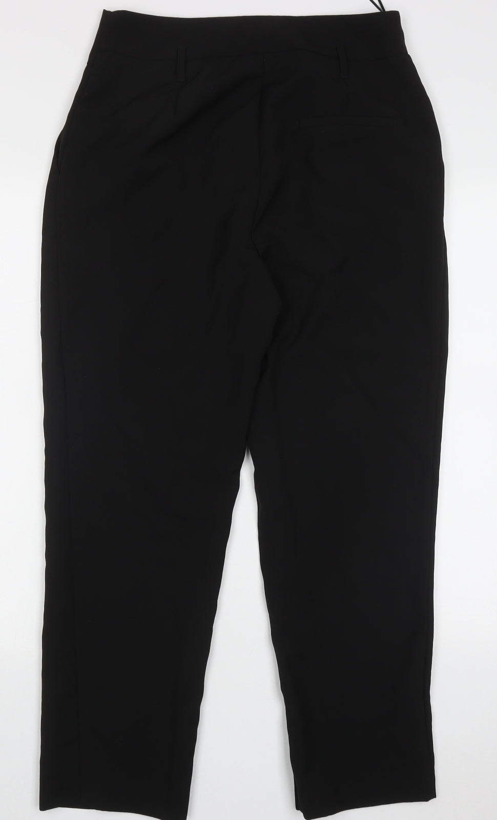New Look Womens Black  Polyester Trousers  Size 12 L27 in Regular Hook & Eye