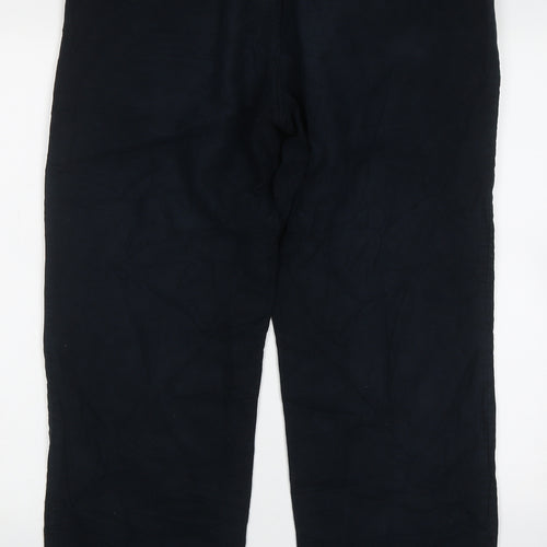 emmertex Mens Blue  Cotton Trousers  Size 34 L30 in Regular Button