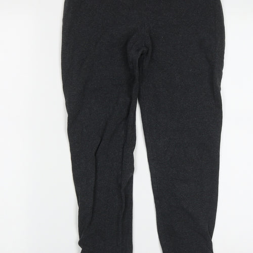 Preworn Womens Grey  Cotton Capri Leggings Size 8 L28 in