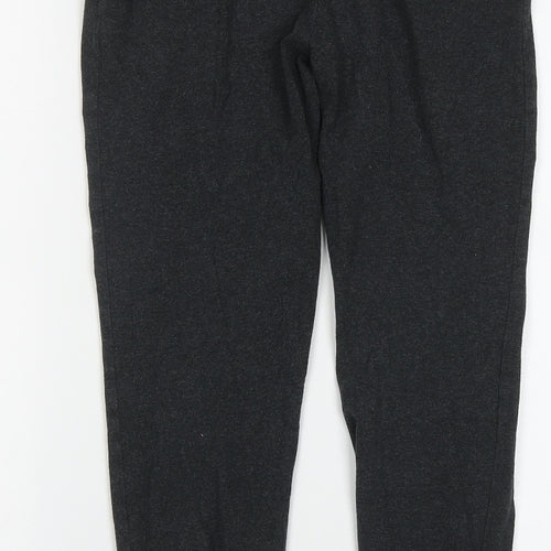 Preworn Womens Grey  Cotton Capri Leggings Size 8 L28 in