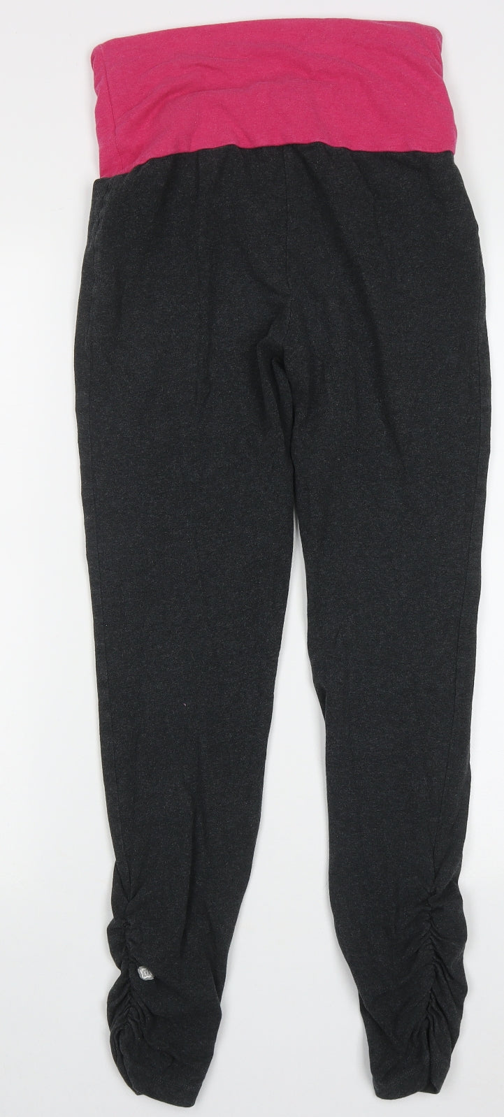Preworn Womens Grey  Cotton Capri Leggings Size 8 L28 in