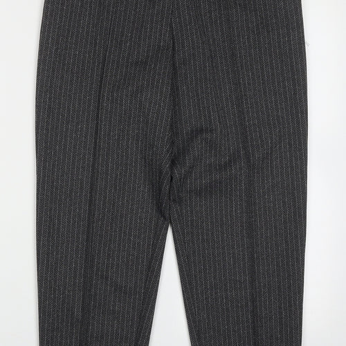 Marks and Spencer Womens Black  Polyester Trousers  Size 14 L27 in Regular