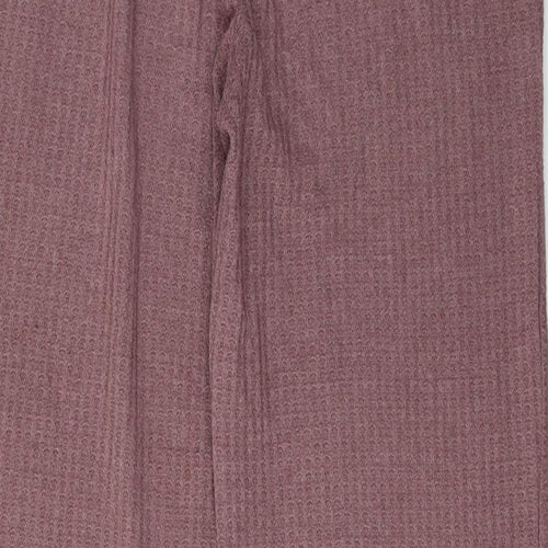 SheIn Womens Pink Solid Acrylic Capri Lounge Pants Size L   - Flared